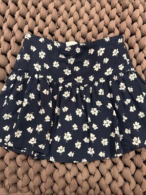 Abercrombie Navy Tiered Mini Skirt